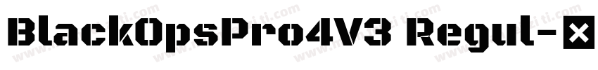 BlackOpsPro4V3 Regul字体转换